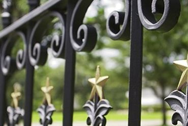 Wood double drive gate by Armitage Fence in Hancock County IN
